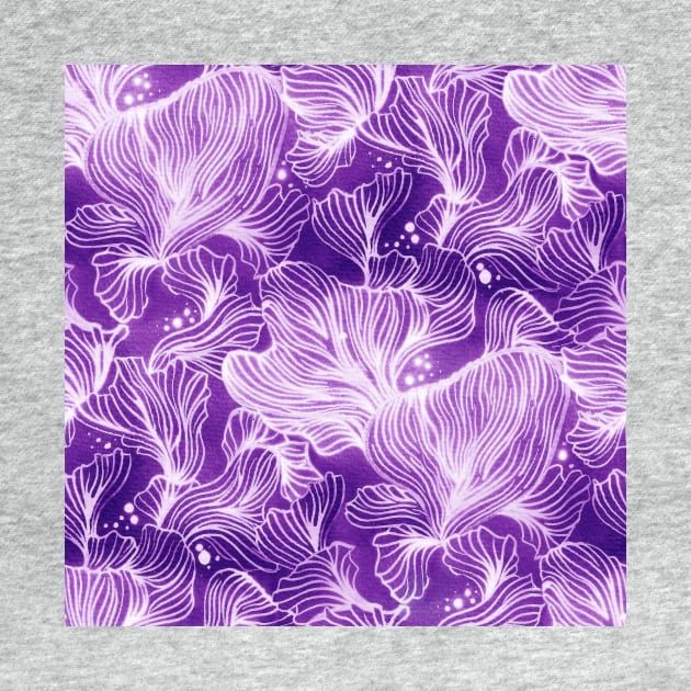 Purple Shibori Corals by Carolina Díaz